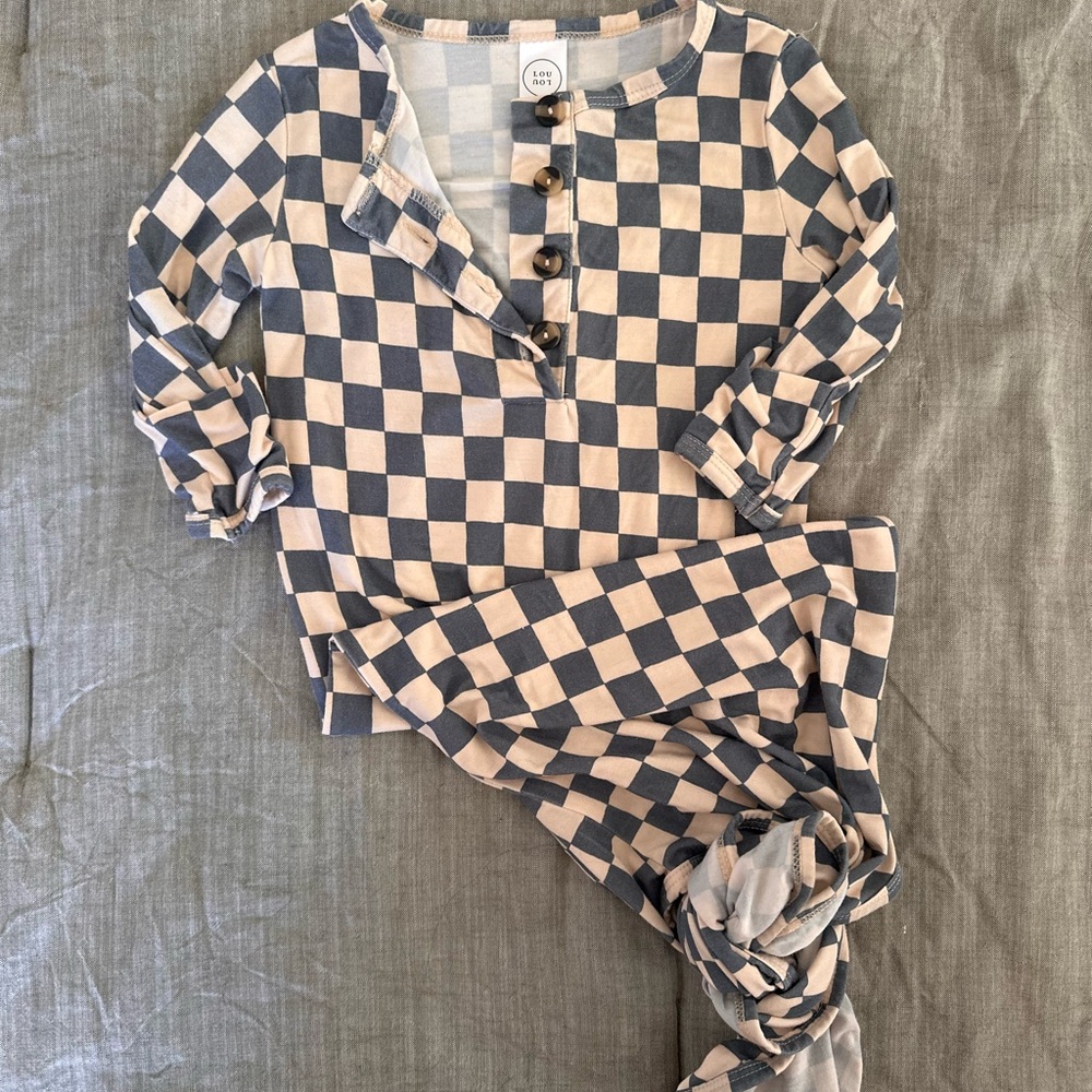 Checkered Pajama Set from Lou Lou